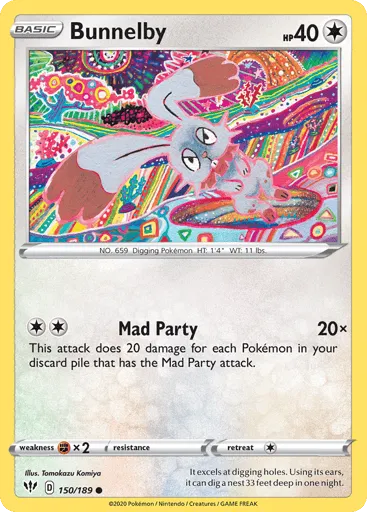 Bunnelby 150/189 Darkness Ablaze