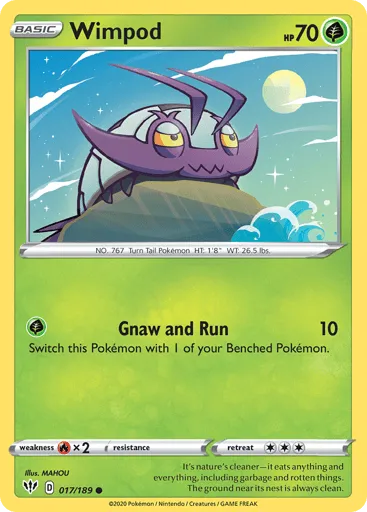 Wimpod 017/189 Darkness Ablaze