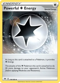 Powerful Colorless Energy 176/189 Darkness Ablaze