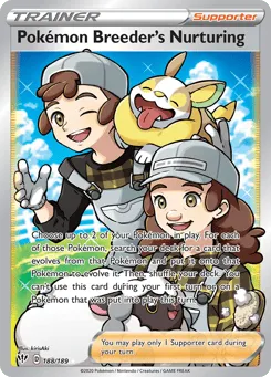 Pokémon Breeder's Nurturing 188/189 Darkness Ablaze