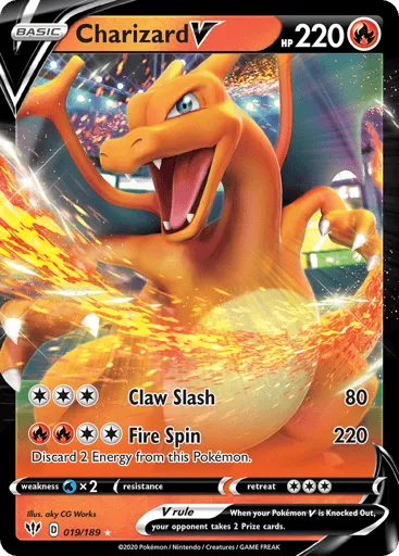 Charizard V 019/189 Darkness Ablaze