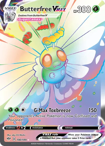 Butterfree VMAX 190/189 Darkness Ablaze