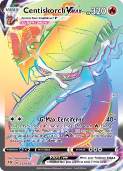 Centiskorch VMAX 191/189 Darkness Ablaze