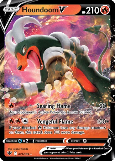 Houndoom V 021/189 Darkness Ablaze
