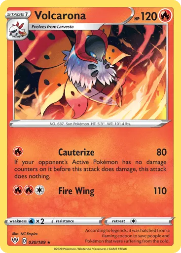 Volcarona 030/189 Darkness Ablaze