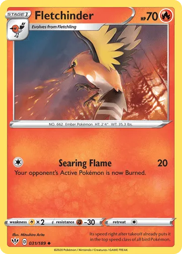 Fletchinder 031/189 Darkness Ablaze