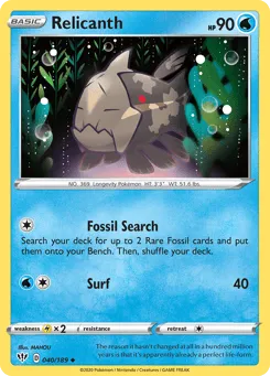 Relicanth 040/189 Darkness Ablaze
