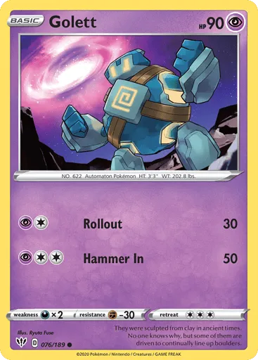 Golett 076/189 Darkness Ablaze