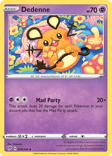 Dedenne 078/189 Darkness Ablaze