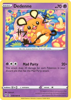 Dedenne 078/189 Darkness Ablaze