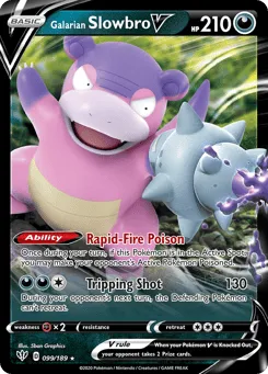 Galarian Slowbro V 099/189 Darkness Ablaze