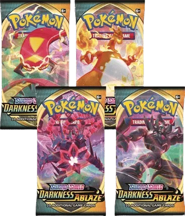 Darkness Ablaze Booster Pack Art Bundle (Set of 4)