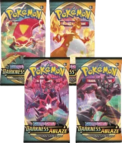 Darkness Ablaze Booster Pack Art Bundle (Set of 4)