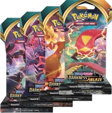 Darkness Ablaze Sleeved Booster Pack Art Bundle (Set of 4)