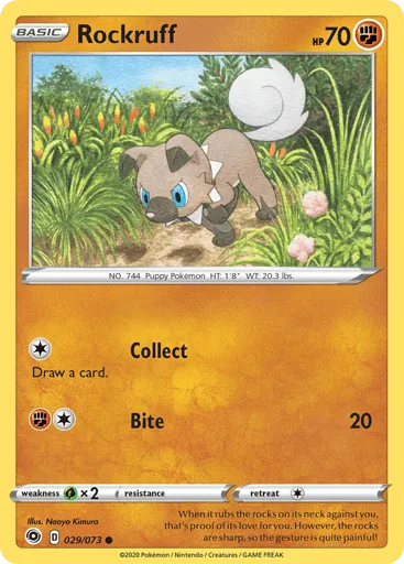 Rockruff 029/073 Champion's Path