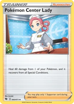Pokémon Center Lady 060/073 Champion's Path