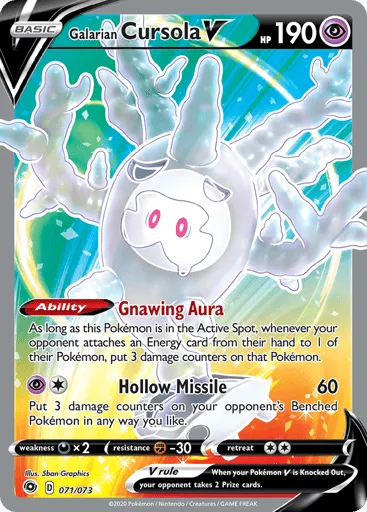 Galarian Cursola V 071/073 Champion's Path