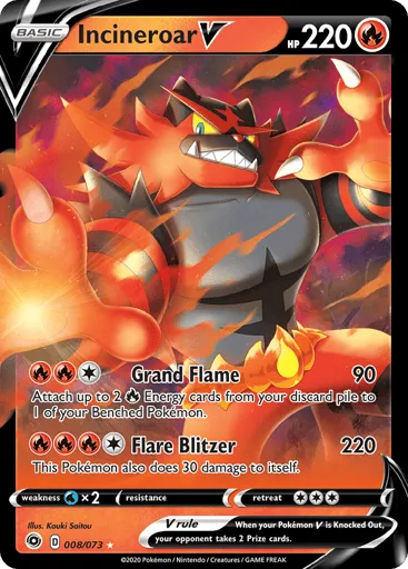 Incineroar V 008/073 Champion's Path