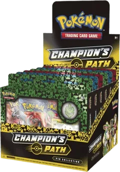 Champion's Path Pin Collection Display: Turffield, Hulbury, & Motostoke Gyms