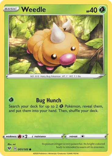 Weedle 001/185 Vivid Voltage