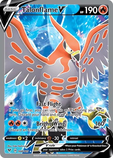 Talonflame V 168/185 Vivid Voltage