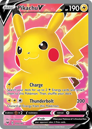 Pikachu V 170/185 Vivid Voltage