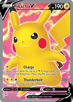 Pikachu V 170/185 Vivid Voltage