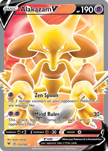 Alakazam V 172/185 Vivid Voltage