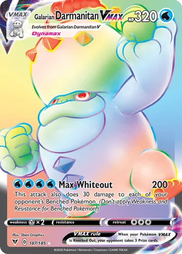Galarian Darmanitan VMAX 187/185 Vivid Voltage
