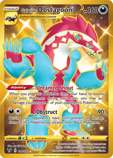 Galarian Obstagoon 198/185 Vivid Voltage