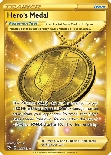 Hero's Medal 201/185 Vivid Voltage