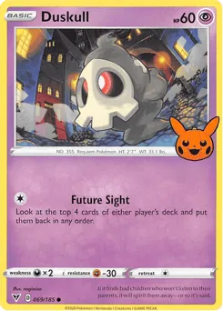Duskull 069/185 Pumpkin Pikachu Stamp Vivid Voltage