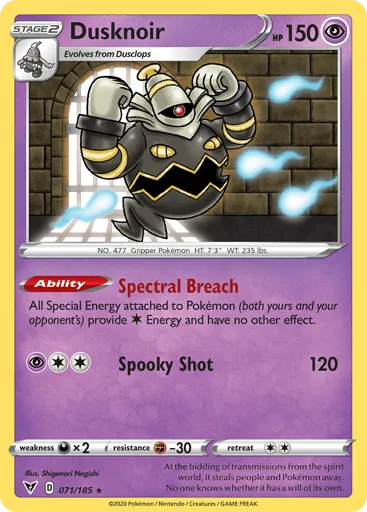 Dusknoir 071/185 Vivid Voltage
