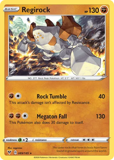 Regirock 089/185 Vivid Voltage