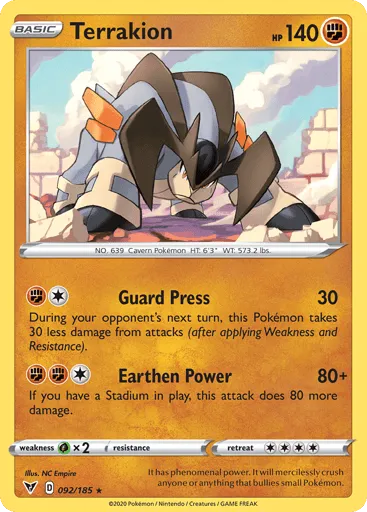 Terrakion 092/185 Vivid Voltage