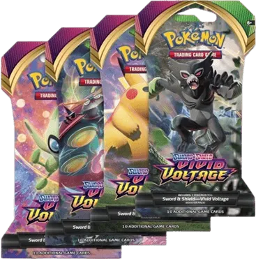 Vivid Voltage Sleeved Booster Pack Art Bundle (Set of 4)