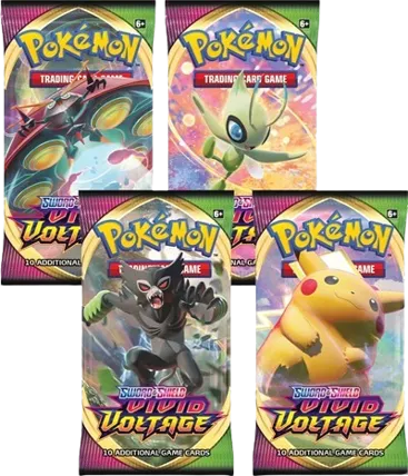 Vivid Voltage Booster Pack Art Bundle (Set of 4)