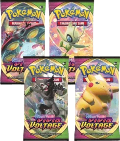 Vivid Voltage Booster Pack Art Bundle (Set of 4)