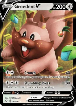 Greedent V 053/072 Shining Fates