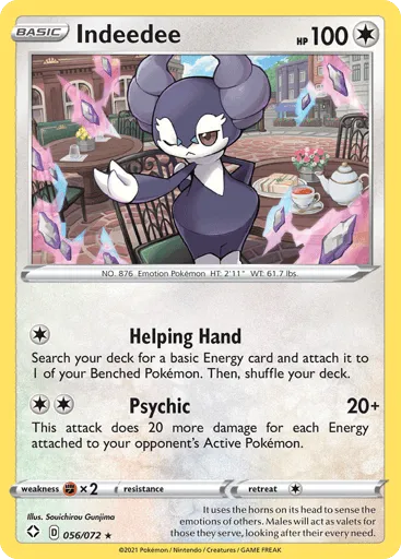 Indeedee 056/072 Shining Fates