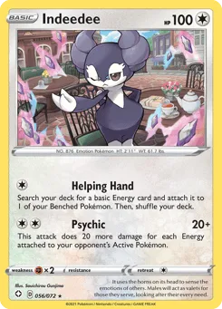 Indeedee 056/072 Shining Fates