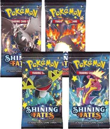 Shining Fates Booster Pack Art Bundle (Set of 4)