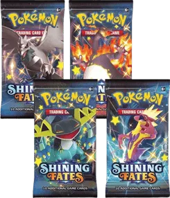 Shining Fates Booster Pack Art Bundle (Set of 4)