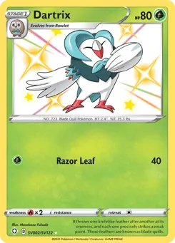 Dartrix SV002/SV122 Shining Fates Shiny Vault