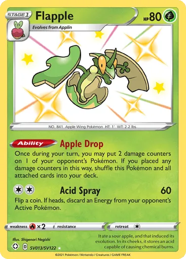 Flapple SV013/SV122 Shining Fates Shiny Vault