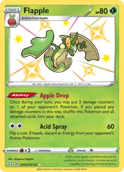 Flapple SV013/SV122 Shining Fates Shiny Vault
