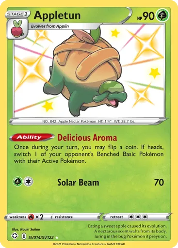 Appletun SV014/SV122 Shining Fates Shiny Vault