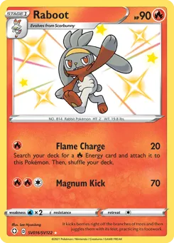Raboot SV016/SV122 Shining Fates Shiny Vault