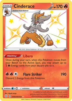 Cinderace SV017/SV122 Shining Fates Shiny Vault