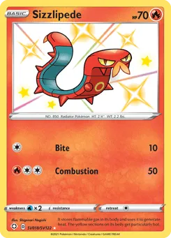 Sizzlipede SV018/SV122 Shining Fates Shiny Vault
